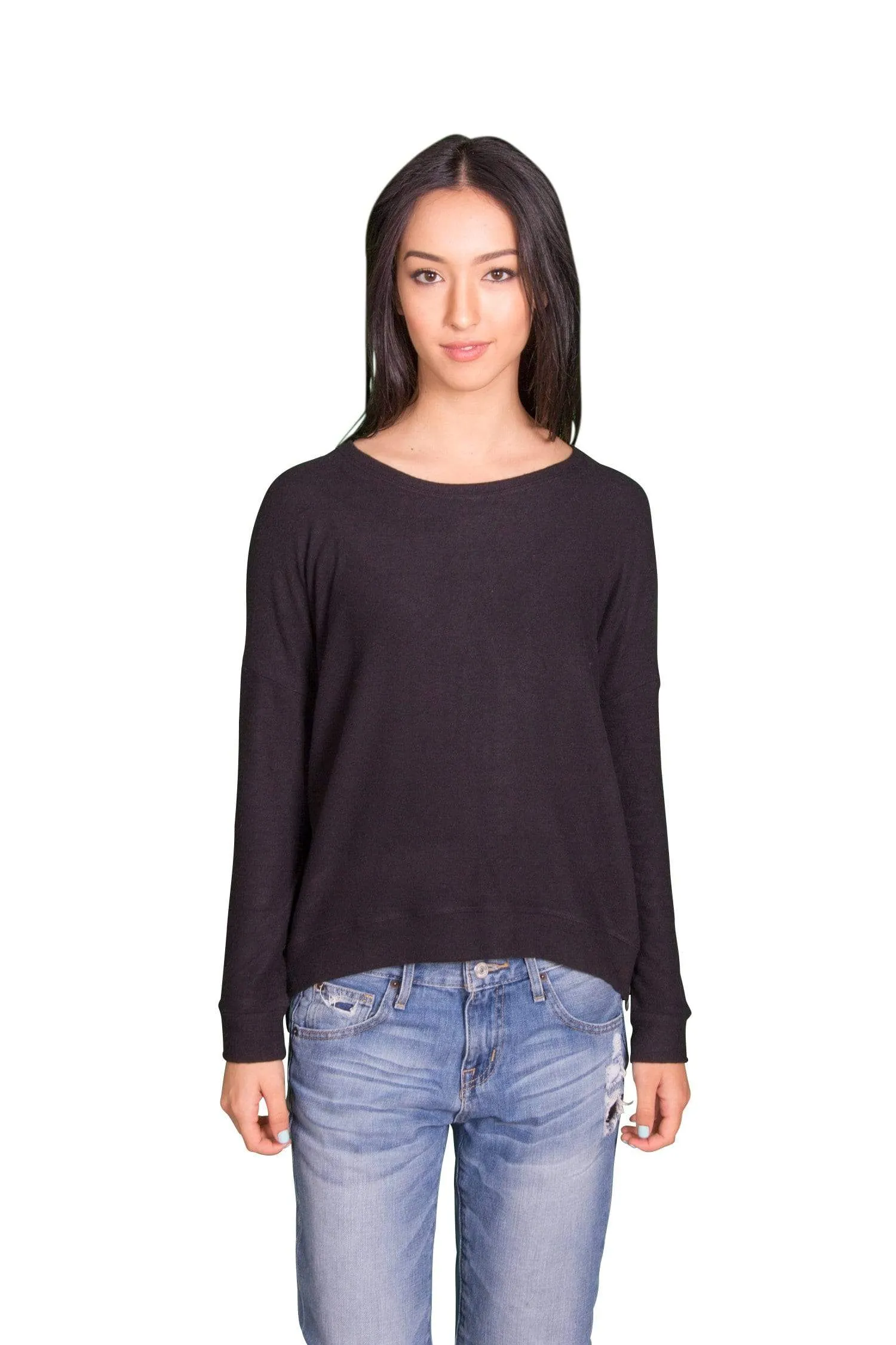 Velvet by Graham & Spencer Stace Cozy Jersey Side Zip Top