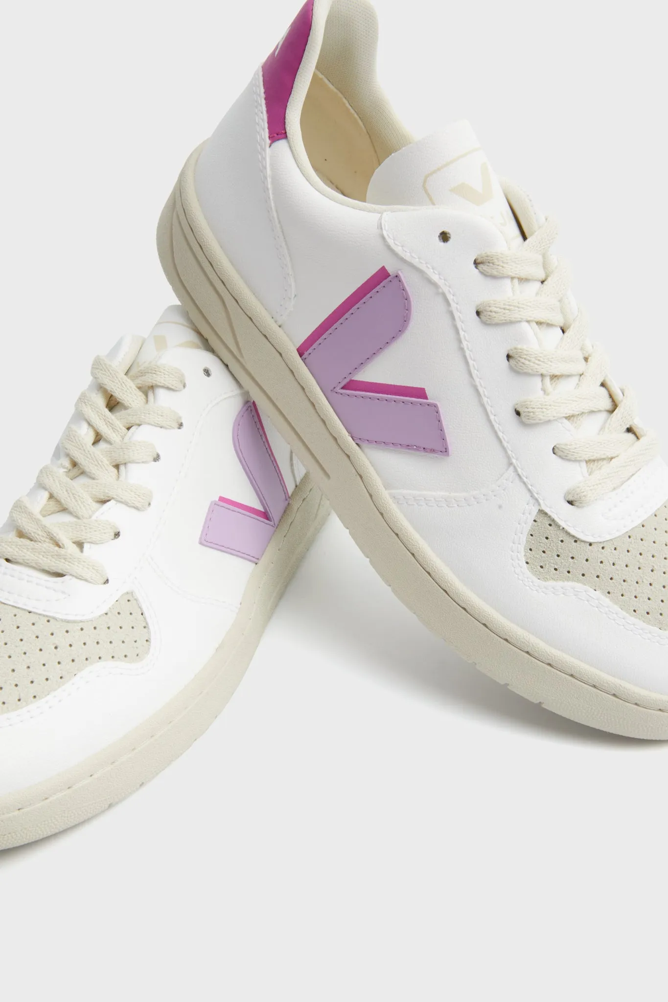 White Orchid Ultraviolet V-10 Sneakers