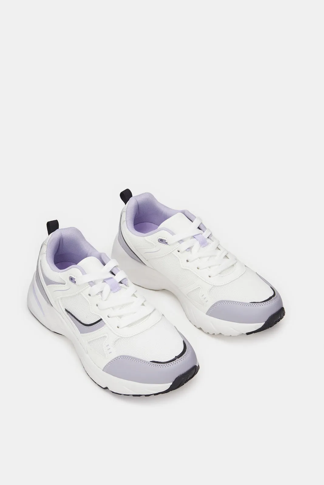 Women Lilac Textured Active Shoes