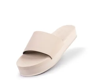 Women's Slides Platform Sneaker Sole - Sea Salt/Sea Salt Sole