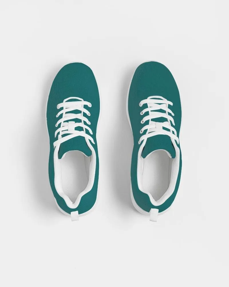 Womens Sneakers - Canvas Running Shoes, Teal Green