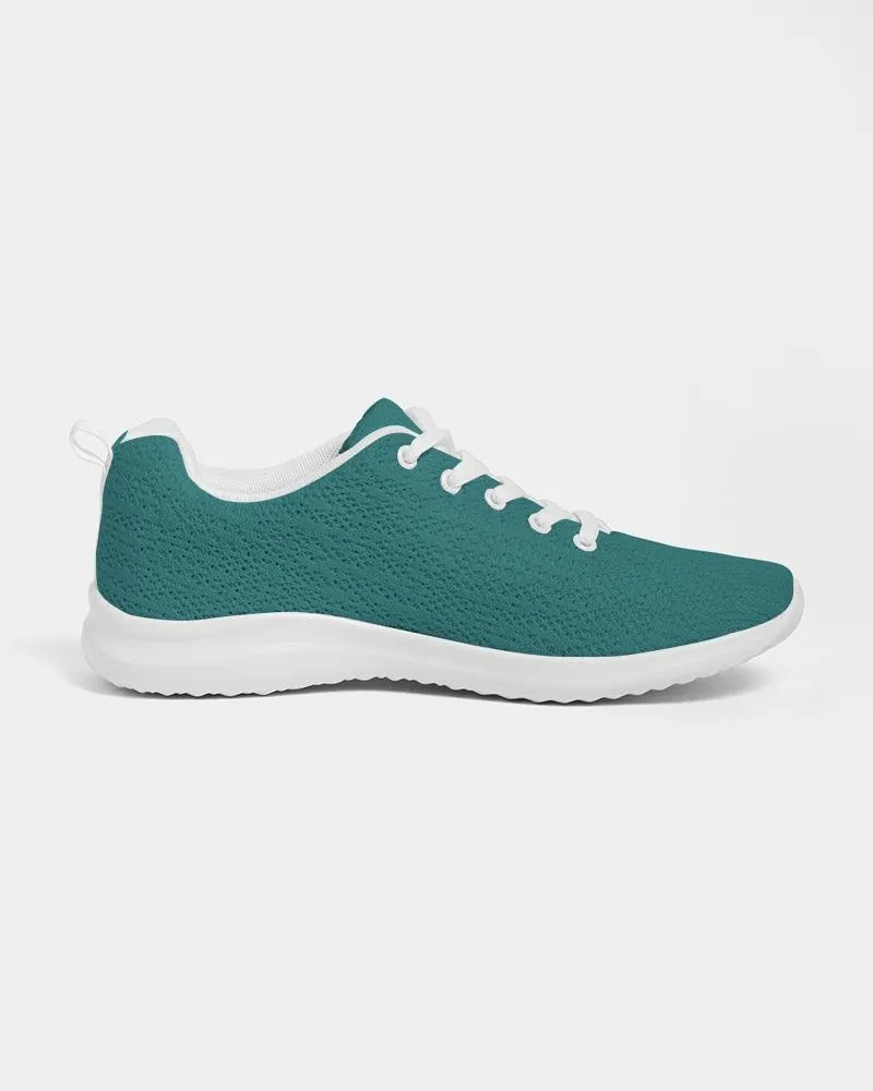 Womens Sneakers - Canvas Running Shoes, Teal Green