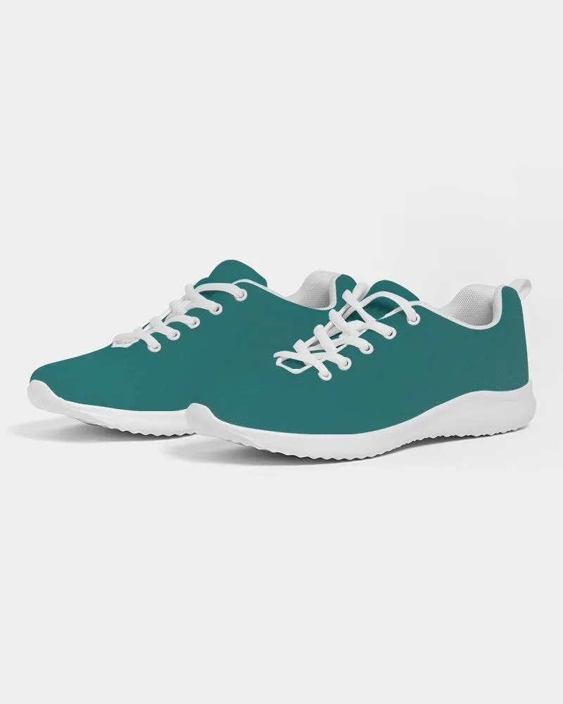 Womens Sneakers - Canvas Running Shoes, Teal Green