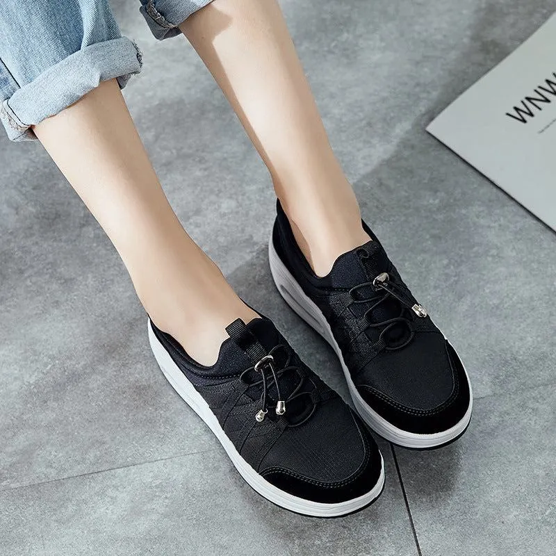 Women's Thick-soled Flying Woven Mesh Style  Sneaker