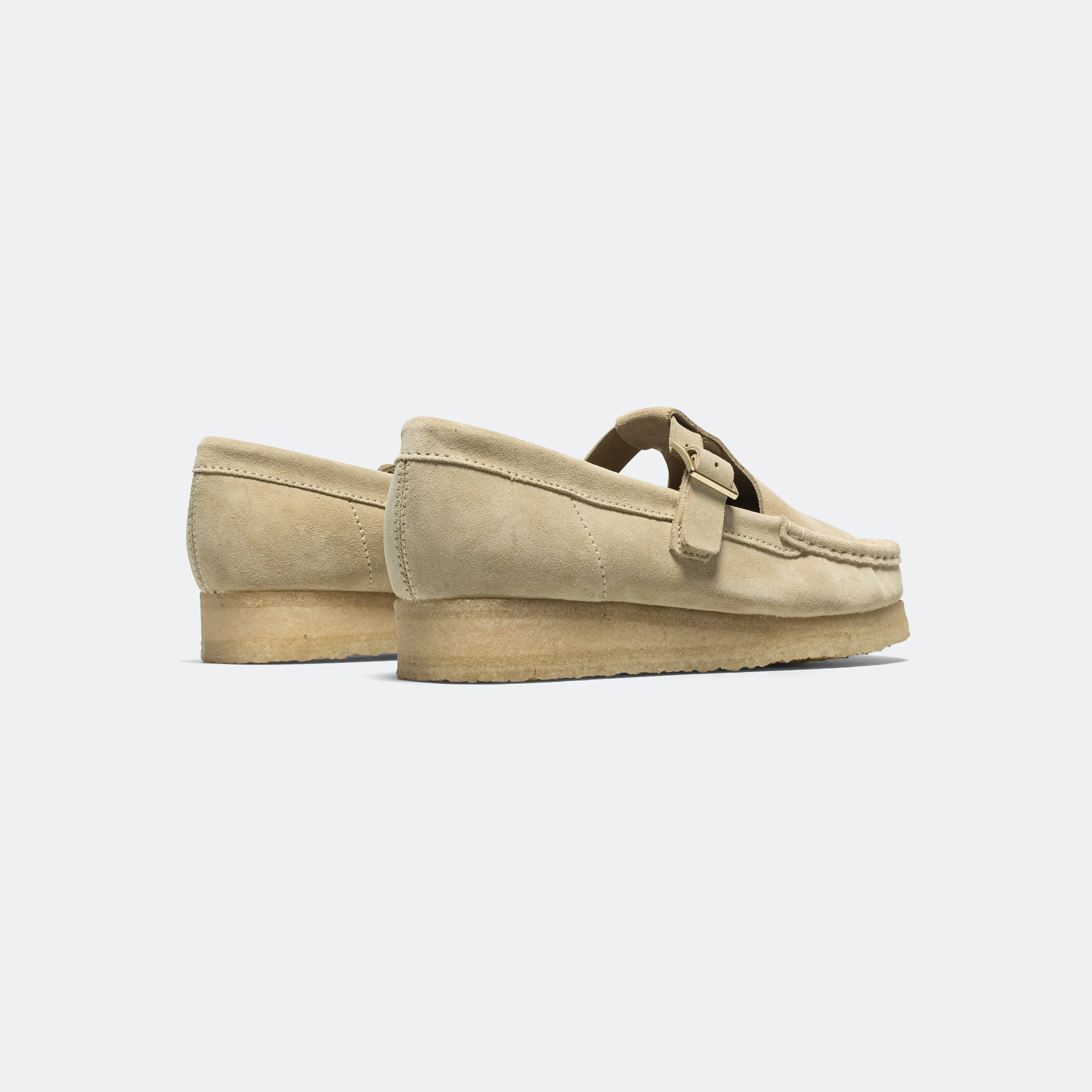 Womens Wallabee T Bar - Maple Suede