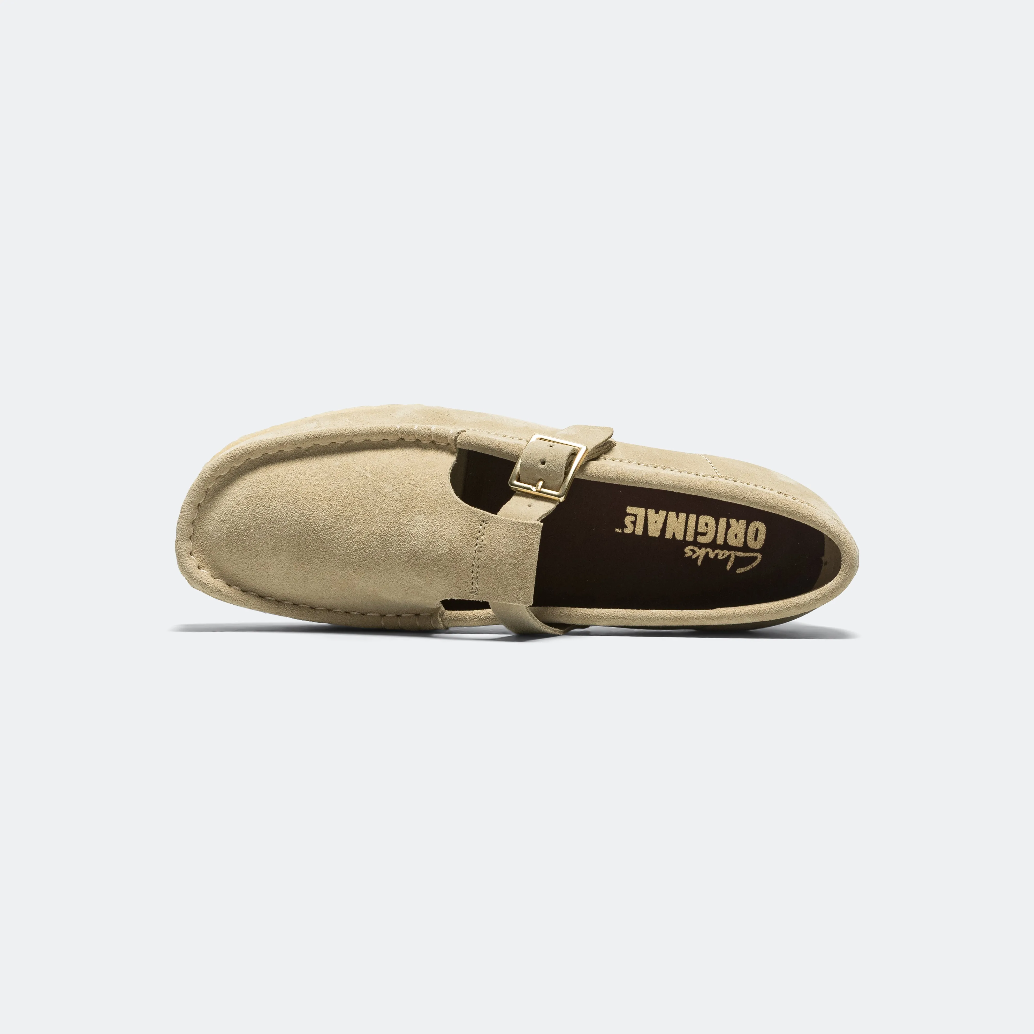 Womens Wallabee T Bar - Maple Suede